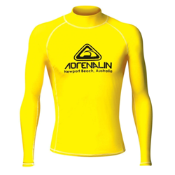 Rash Tee Adrenalin Hi-viz Long Sleeve Yellow - Large